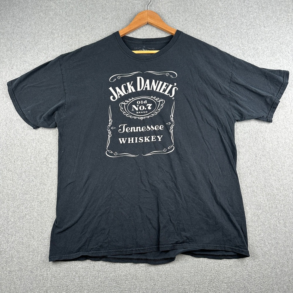 Jack Daniels T-Shirt Mens XL Old No. 7 Tennessee Whiskey Black Graphic Tee
